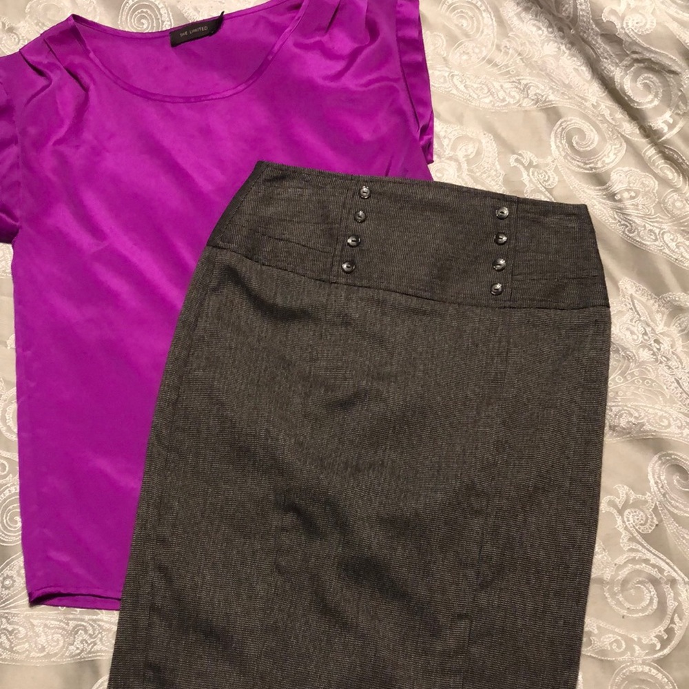 High Waisted Pencil Skirt